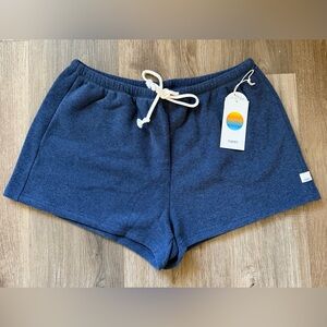 Vuori Beach Fleece Short Blue Coast  Sz Medium VW3192 Drawstring NWT